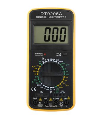 Мультиметр DT 9205A 100в, 20А, 200МОм, 20мкФ Мультиметр DT 9205A 100в, 20А, 200МОм, 20мкФ