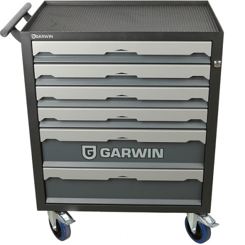 Тележка инструментальная 6 полочная серая GARWIN PRO
