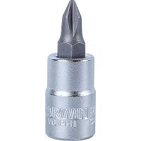 Головка торцевая с вставкой 1/4" PH2