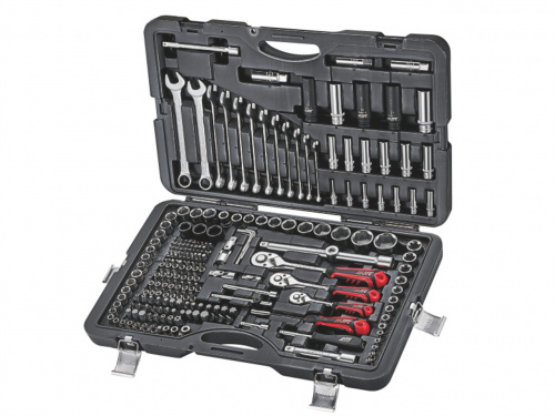 Набор инструментов 1/4" & 3/8 & 1/2" 6-гранный (в кейсе) 216 предметов JTC /1