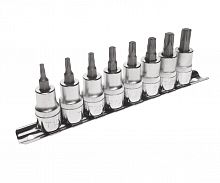 Набор головок торцевых с насадкой TORX 3/8" T15-T50, 8 предметов JTC /1 JTC-H308T