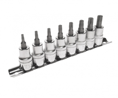 Набор головок торцевых с насадкой TORX 3/8" T15-T50, 8 предметов JTC /1 JTC-H308T