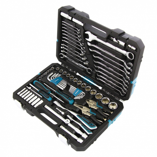 Набор инструметов 1/4". 1/2"  CrV. 120 зубьев, 3/8", 78 предметов//Gross