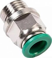 Фитинг цанговый М1/4" 8 мм, с уплотнением, пластм. корпус(B250/8)
