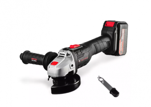Шлифмашина угловая аккумуляторная RUNTEC TECHNIC 125 мм, 20В, 2*4Ач, 1000Вт