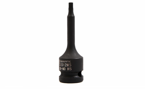 Головка торцевая ударная ROSSVIK, 1/2", Spline M5, L-78мм