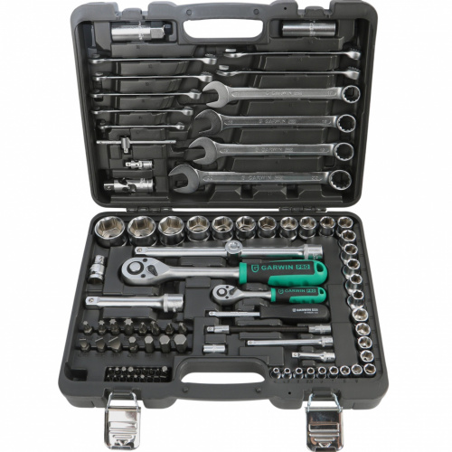 Набор инструмента 1/4" и 1/2", 89 предметов GARWIN PRO
