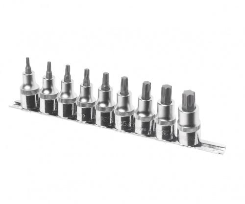 Набор насадок TORX 1/2" T20-T60 9шт JTC /1 Набор насадок TORX 1/2" T20-T60 9шт JTC /1