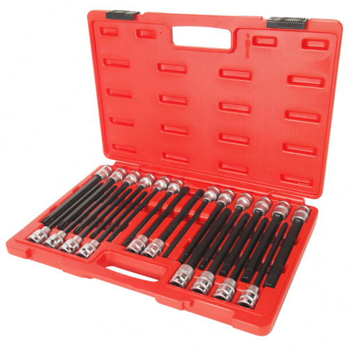 Набор бит-головок 1/2" 6-ти гранных HEX H5-H12,TORX T40-T70, SPLINE M8-M10,RM8-RM14 22 предмета JTC Набор бит-головок 1/2" 6-ти гранных HEX H5-H12,TORX T40-T70, SPLINE M8-M10,RM8-RM14 22 предмета JTC