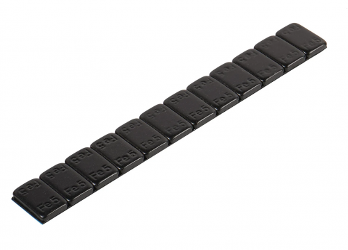 Груз адгезивный 60 гр, TYREQ, 12*5гр, сталь, черная эмаль Fe-071B