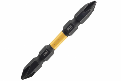Бита ударная двусторонняя RUNTEC H6.35 65мм PH1/PH1 5шт.