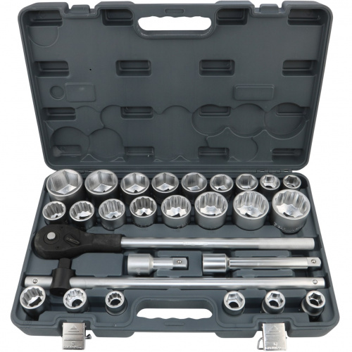 Набор торцевых головок 3/4" дюйм. и метр. 27 пр. (3/4"-2", 19-50 мм) GARWIN PRO 643620