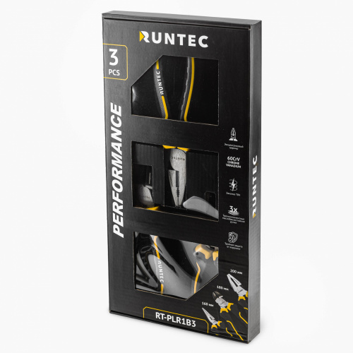 Набор шарнирно-губцевого инструмента RUNTEC, 3 предмета RUNTEC