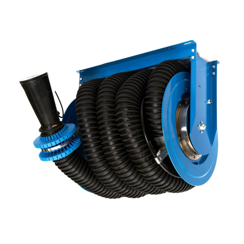 Катушка для сбора выхлопных газов со шлангом D=100мм, длина 8 м. Rossvik