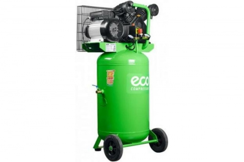 Компрессор ECO AE-1005-B2 (380 л/мин, 8 атм, ременной, вертикальный ресив. 100 л, 220 В, 2.20 кВт)
