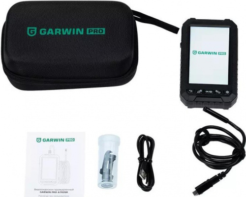Видеоэндоскоп GARWIN PRO A70260 5" IPS дисплей, зонд type C гибкий 1м, двойная камера, в кофре