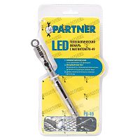 3613 LED Телескопический фонарь с магнитом(1 светодиод) Partner