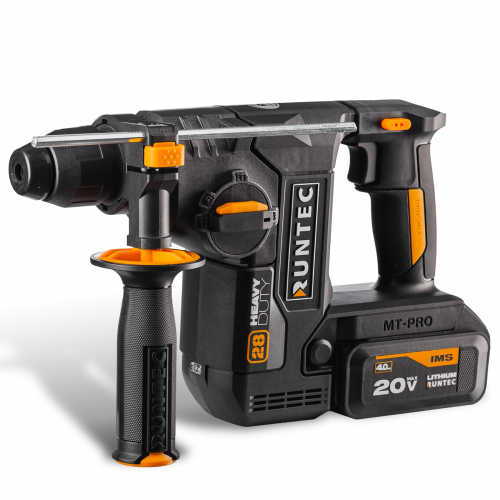 Перфоратор аккумуляторный RUNTEC PRO 2.9Дж, 20В, 2*4Ач, 850Вт