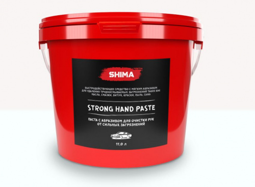 Strong Hand Paste Паста с абразивом для очистки рук от сильных загрязнений 11 л, Shima Detailer