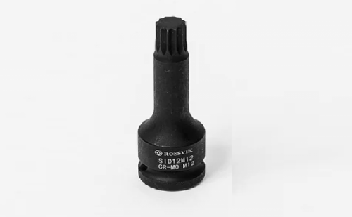 Головка торцевая ударная ROSSVIK, 1/2", Spline M12, L-78мм