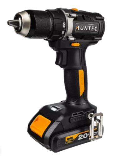 Дрель-шуруповерт аккумуляторная RUNTEC PRO 13мм, 20В 2*2Ач, 55НМ