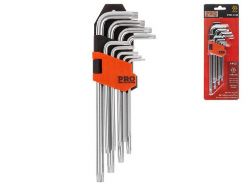 Набор ключей TORX T10-T50 9 шт длинных