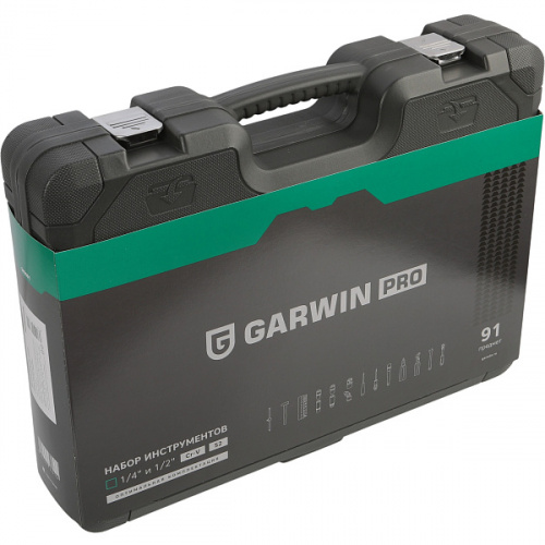 Набор инструментов 1/4" и 1/2", 91 предмет GARWIN PRO 640091 фото 2