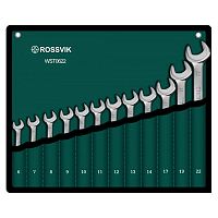 Набор ключей комбинированных ROSSVIK 6-22ММ 12ШТ