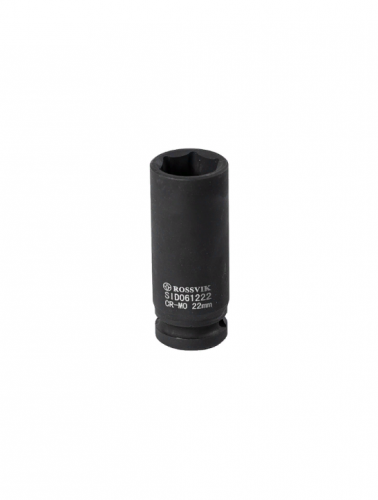 Головка торцевая ударная, глубокая ROSSVIK, 1/2", 22мм