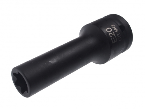 Головка торцевая глубокая ударная 6-гранная TORX 3/4" х E20, длина 110мм JTC /1 Головка торцевая глубокая ударная 6-гранная TORX 3/4" х E20, длина 110мм JTC /1
