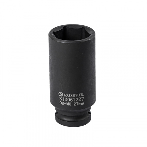 Головка торцевая ударная, глубокая ROSSVIK, 1/2", 27мм