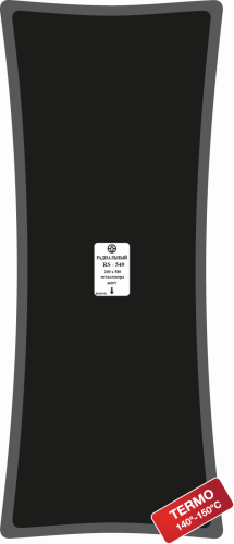 Пластырь RS-549, металлокорд,200х580мм (Термо)