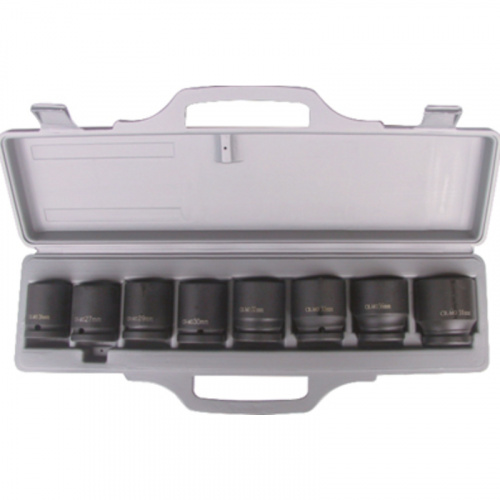 Набор ударных головок 3/4" 8пр 24-38мм Набор ударных головок 3/4" 8пр 24-38мм