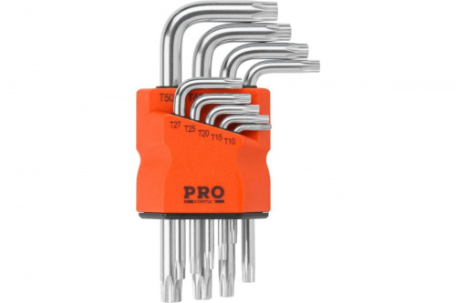 Набор ключей TORX T10-T50 9 шт коротк. Набор ключей TORX T10-T50 9 шт коротк.
